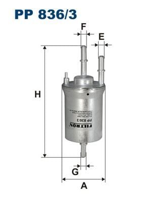 FILTRON PP 836/3 Yakıt Filtresi | VW Audi Seat Skoda Uyumlu