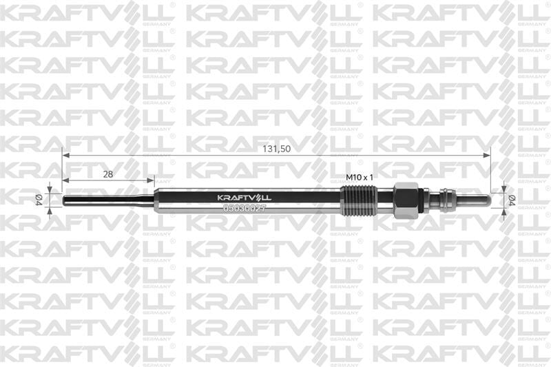 Kraftvoll 05030027 Kızdırma Bujisi (CAY Motorlar)