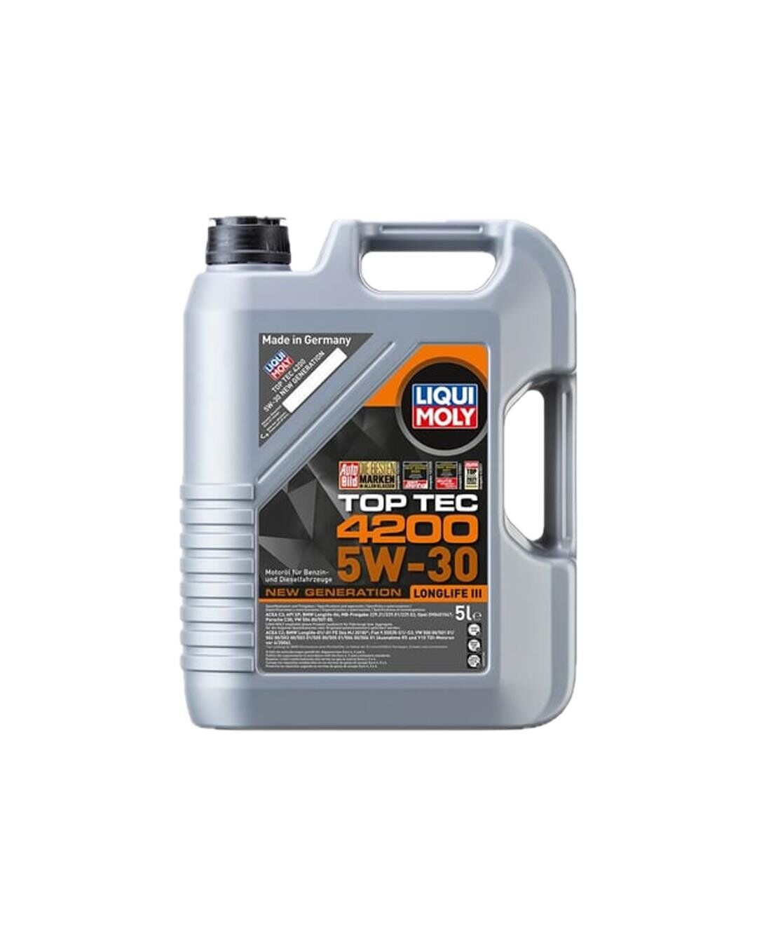 Liqui Moly Top Tec 4200 5W30 5L Motor Yağı 8973 VW 504 507