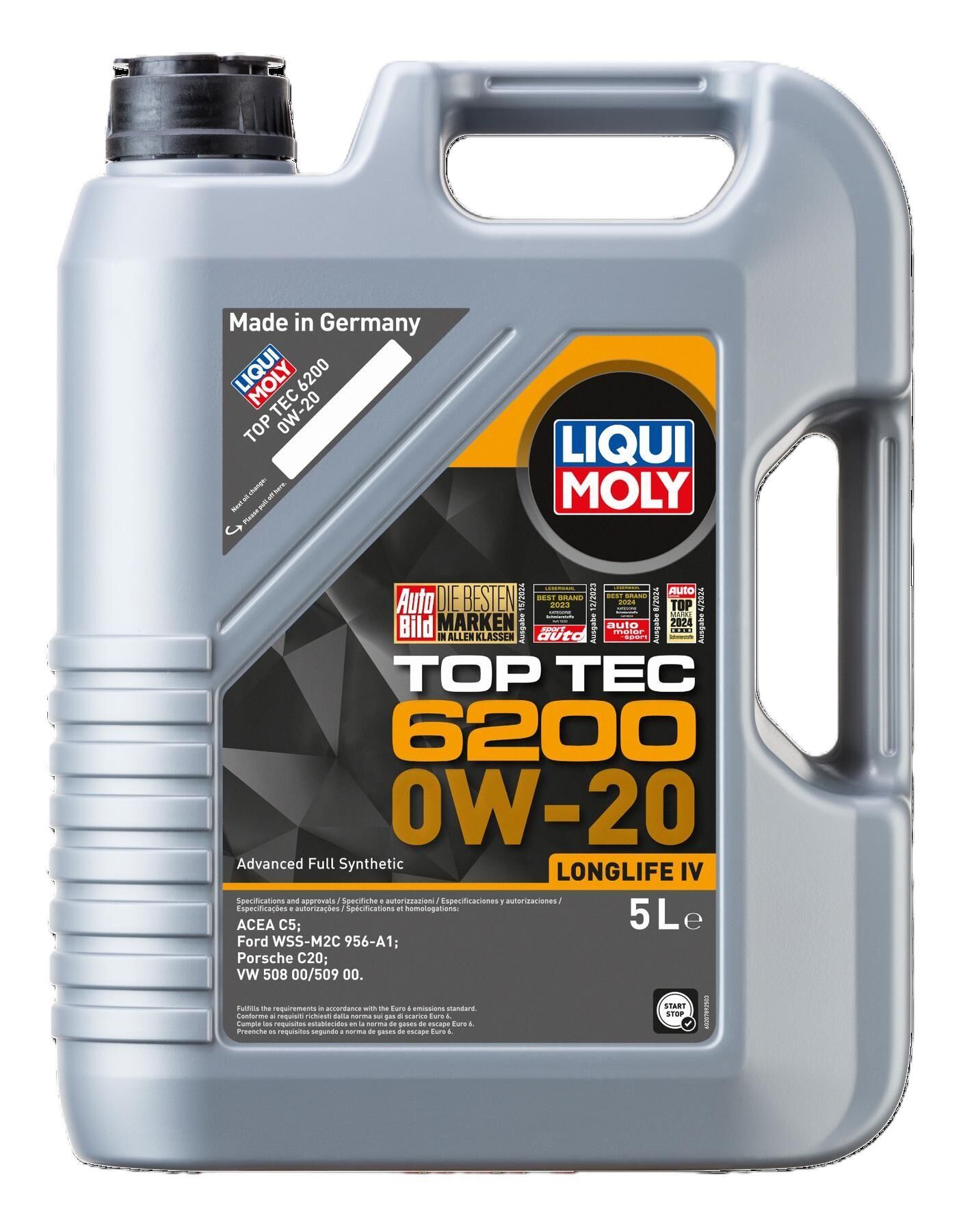 Liqui Moly Top Tec 6200 0W20 5L Motor Yağı 20789 VW 508 509
